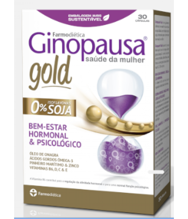 Ginopausa Gold - 30 Cápsulas - Farmodietica